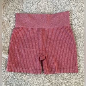 Pink biker shorts